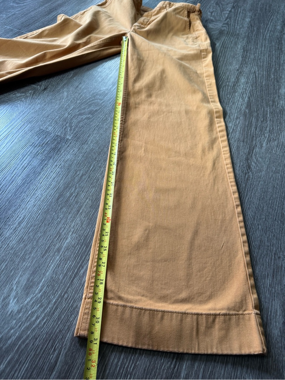 J.Crew Women’s Wide Leg Chino Pants Camel Tan Stretch 26 Tall - Picture 6 of 9